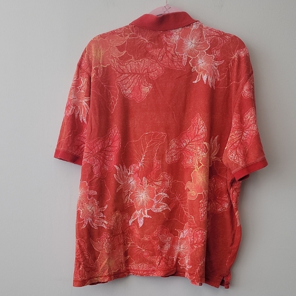 Saddlebred Orange and White Hawaiian Polo Shirt - Picture 8 of 13